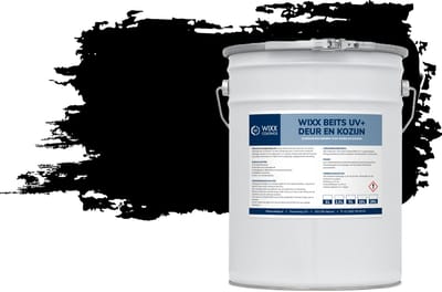 Wixx Deur en Kozijn Beits UV+ - 10L - RAL 9005 | Gitzwart