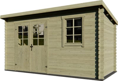 Outdoor Life Blokhut Amira Groen Geïmpregneerd 380 x 175 cm