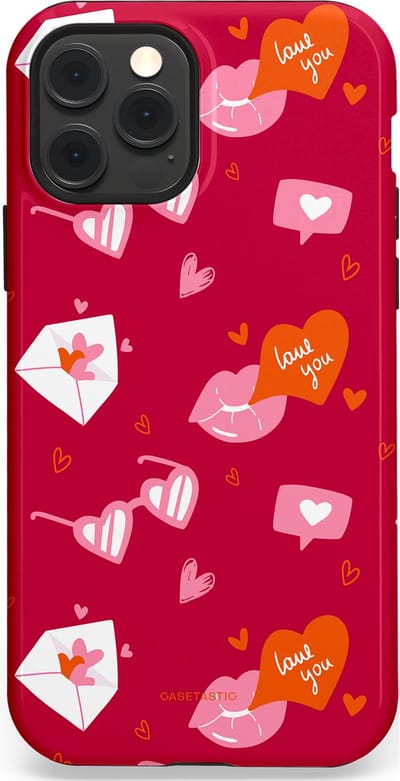 Casetastic Hoesje Geschikt voor Apple iPhone 12/12 Pro Magsafe - Stijlvolle Beschermende Duo-layer Case - Liefdesbrief