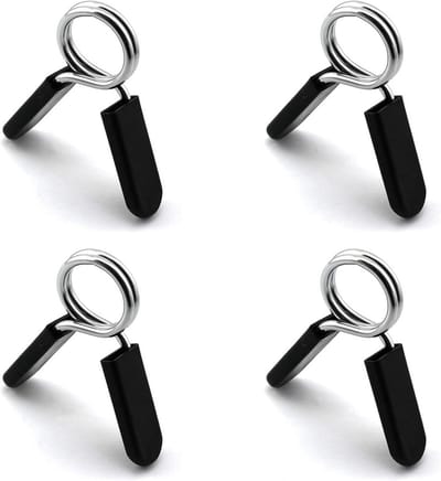 4 Stuks Halter Klemmen 25mm Veer Sluitingen voor Gewichtheffen en Fitness