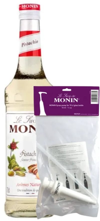Monin Siroop Pistache 70 cl + Pompje