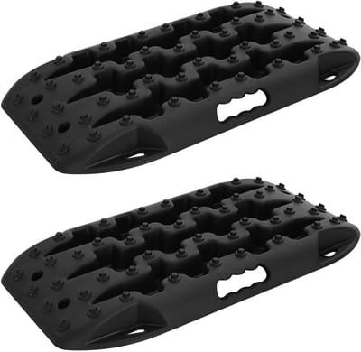 vidaXL - Traction - Board - 2 - st - Zwart - 57,5x30,5x5,5 - cm - Verstevigd - nylon