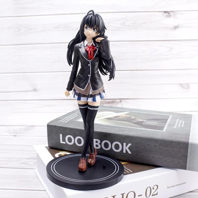 Nieuw 13CM Yukino Anime Figuur My Teen Romantic Comedy SNAFU PVC Verzamelbaar Speelgoed Japan Schattig Actiemodel zwart