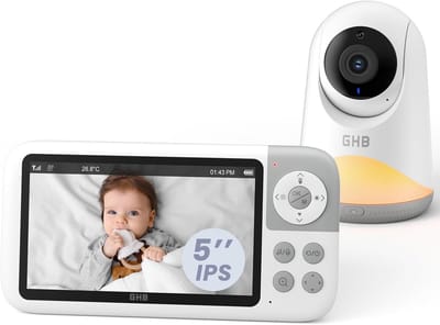 Babyfoon met camera - Babybewaking - Kind in de gaten - 5 inch HD scherm