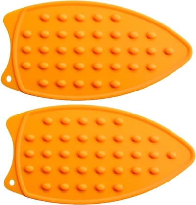 Strijkijzerkussen - Hittebestendig Pad - Veilig Strijken - Siliconen Materiaal - Draagbaar Formaat - Oranje