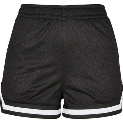 Urban Classics - Stripes Mesh Korte broek - 3XL - Zwart