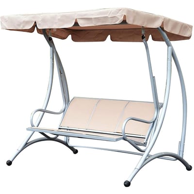 Housse de protection imperméable pour siège de balançoire, protection extérieure durable, anti-poussière et imperméable, beige beige