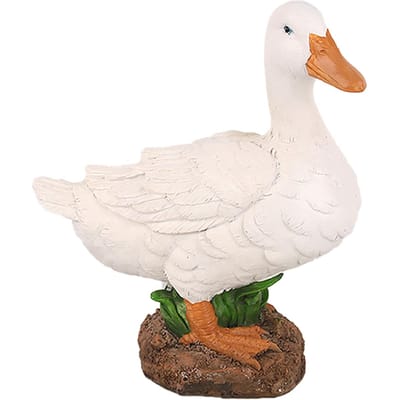 Buitensimulatie Eend Decoratie Tuin Vijver Waterlandschap Decoratie Indeling Hars Decoratie white