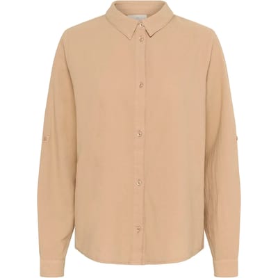 Overhemd met lang mouwen Regular fit Classic Sand