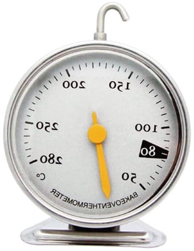 EGoods - Oventhermometer voor keuken - Roestvrij staal - Huishoudelijke bakkerijproducten - Hoge temperatuur - Temperatuurbestendig - Oven thermometer