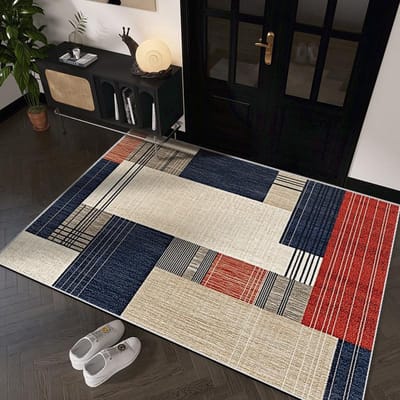 Moderne lichte luxe entreemat entreemat huishoudelijke deurmat absorberende antislipmat stofvrij tapijt 40 * 60cm crystal velvet