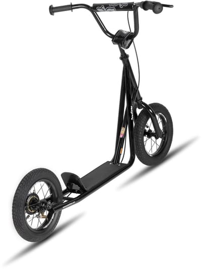JOYSTAR Blaster Step met 12 Inch Luchtbanden - Voor Kinderen vanaf 5 Jaar, Tieners & Volwassenen - Verstelbaar Stuur - Zwart