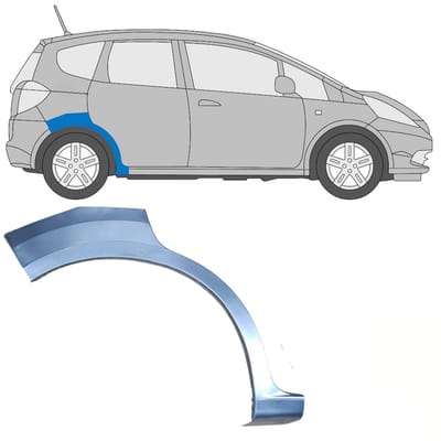 Reparatiepaneel achterspatbord voor Honda Jazz 2008-2015 / Rechts