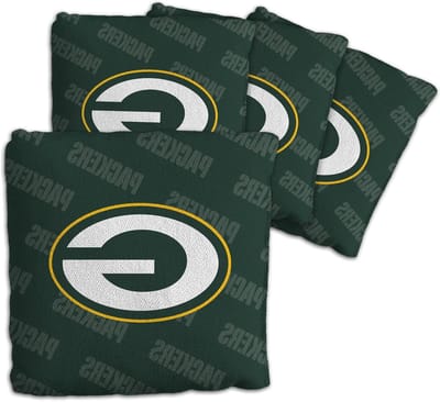 Cornhole Zakken - Werpzakken Spel - Feest Spel - Team Logo - 4 stuks - Groen