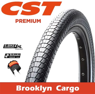 CST Brooklyn Cargo C1996 20x2.40 inch - ETRTO 62-406 - Black edition - Zwart