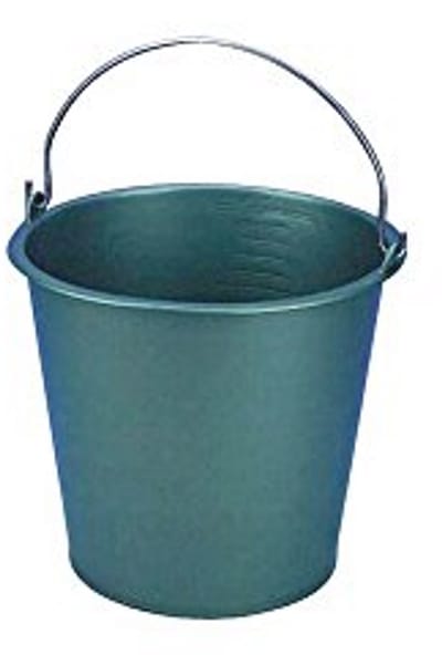 Landbouwemmer 16 Liter Kunststof Met Metalen Beugel - Ø 33 x H 29 cm - Groen