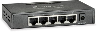 Gigabit Netwerk Switch 5 Poorten - Metaal - Plug & Play Router Uitbreiding