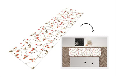 Keukenloper - Loper keuken - Patronen - Planten - Romantisch - Botanisch - 200x50 cm - Keukenloper vinyl