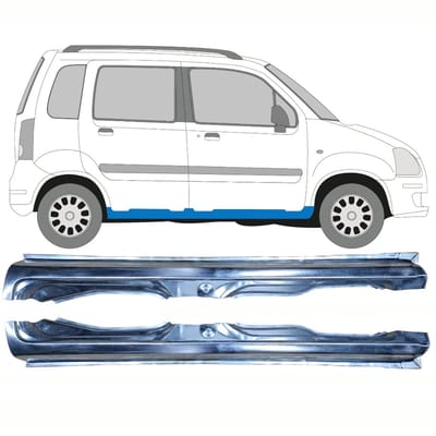 Volledige dorpel voor Opel Agila 2001-2008 / Links + Rechts / Set