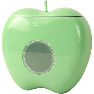 Appelvorm Wegwerpvoedselafdekking Opbergdoos Aan de muur gemonteerde plastic folie Elastische vershoudzak Organisator Keukencontainer groen