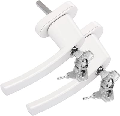 Afsluitbare Raamgrepen Set van 2 - Kinderveiligheid en Stijlvolle Beveiliging