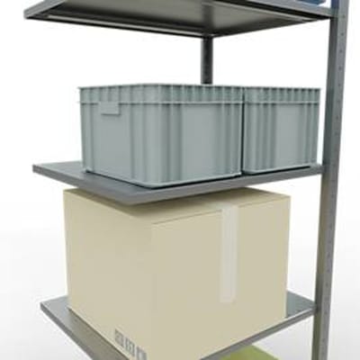 SCHULTE Lagertechnik - Boutloos erkersysteem - 2000x 750x600 mm, type 150 kg