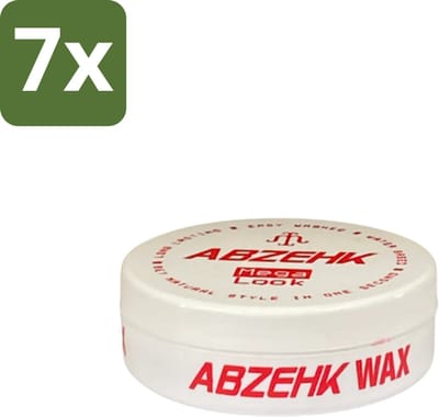 Abzehk - Hair Wax - Red Mega Look - Glanzende Styling & Krachtige Hold - 150ml - Bulkverpakking - 7 stuks