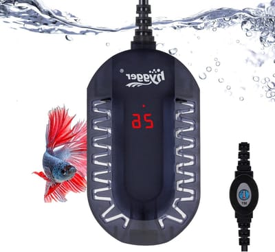 Verstelbare 100W Aquariumverwarming met Externe Controller en Ingebouwde Thermometer voor 25-50L Aquariums, Snelle Verwarming en Energiezuinig