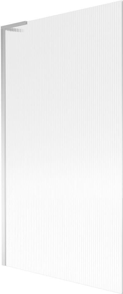 Mexen Next L badwand 1-delig 100 x 150 , streepjes, chroom - 895-100-000-03-09-01