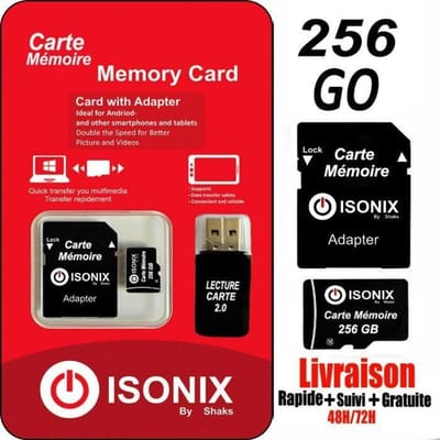 Micro SD-geheugenkaart CLASS 10 ISONIX