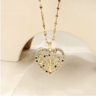 ketting - Verguld - Goudkleurig - Stijlvolle ketting - Roestvrijstalen -Vintage hanger ketting - vrouwen - cadeau