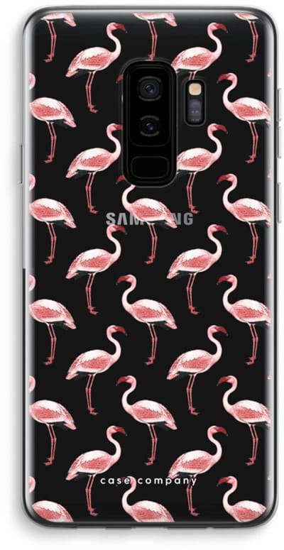 Case Company® - Hoesje geschikt voor Samsung Galaxy S9 Plus hoesje - Flamingo - Soft Cover Telefoonhoesje - Bescherming aan alle Kanten en Schermrand