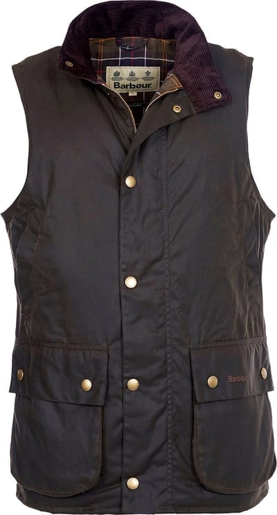 Barbour Westmoreland Wax Bodywarmer Olijfgroen - Maat M - Heren - Wax jassen