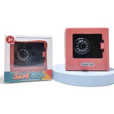 Elektronische Spaarpot Automatische Mini Veilige Munten Geld Besparen Spaarpot Wachtwoord Teller Code Sleutel Slot Munt Bank ATM Kind Cadeau black