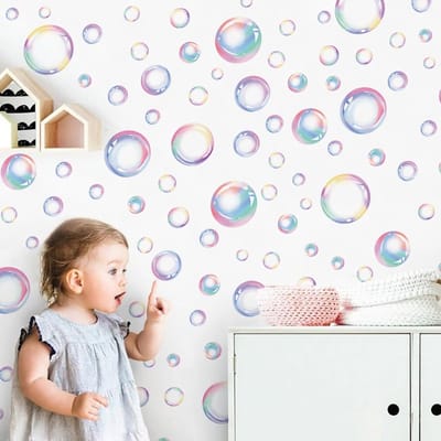Dailygoods- Muursticker Boho Onder De Zee - Muurstickers Kinderen - Peel en Stick - Verjaardagsfeest Decoratie - Meisjes Slaapkamer - Vinyl Muurdecoratie - Wanddecoratie
