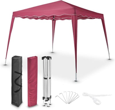 Ruimtesbesparend Vouwpaviljoen 3 x 3 m - Pop-up Tuinpaviljoen met UV50+ Bescherming en Waterafstotend Dak voor Tuin en Balkon