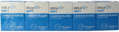 Hekahaft Cohesive windsel 4m x 6 cm 5 Stuks