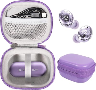 Oordopjes Hoesje - Opbergkoffer - Reizen en Opslag - Waterbestendig PEVA - Compact Lichtgewicht - Blauw