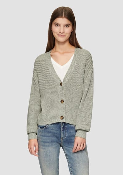 Q/S designed by - Cardigan - Maat XL - Vrouwen - 72W0 GREEN -