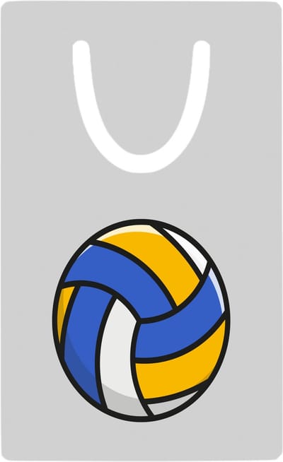 Hacebo® - Volleyballen metalen boekenlegger - Volleybal - Volleyballers - Balsport - sporten Bladwijzer boekenleggers - 7.6 cm x 5cm