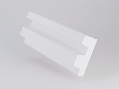Vente-unique Set van 3 plinten van polystyreen L290 x H5 cm wit - ARDEO