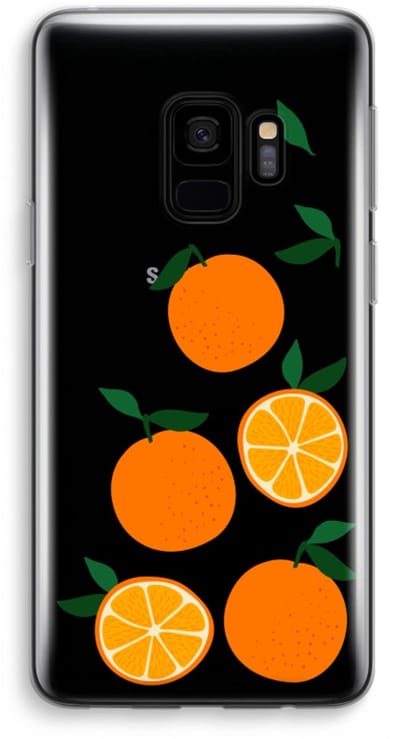 Case Company® - Hoesje geschikt voor Samsung Galaxy S9 hoesje - Will you be my clementine - Soft Cover Telefoonhoesje - Bescherming aan alle Kanten en Schermrand