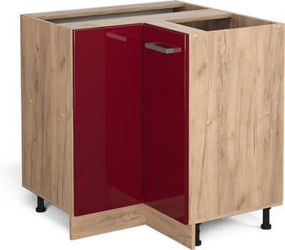 Vicco R-Line Hoekkast – 75.6 cm zonder werkblad Rode hoogglans