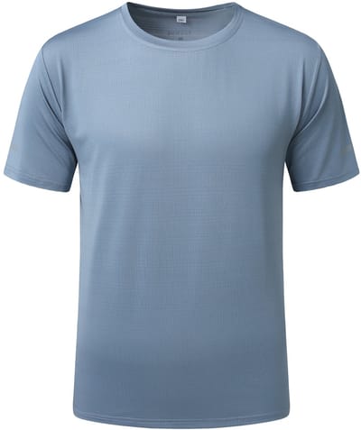 YOUTHUP Heren Sport Zijdeachtig Sneldrogend T-Shirt - met Ref Streep - S