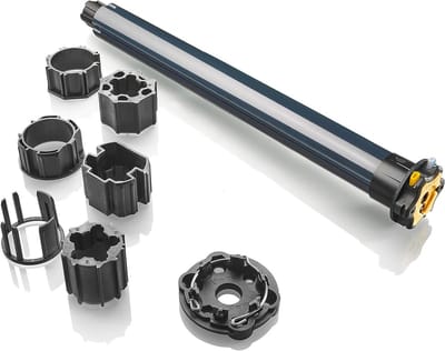 Vervangingskit Rolluikmotor - Motor Set Rolluik - Rolluiken Repareren - Universele Motorsteun - 10 Nm - Wit
