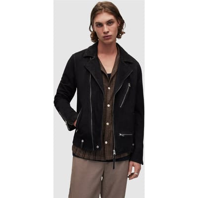 AllSaints Iro Biker Black Size: S | Leather & Biker Jackets Outlet | Heren | Zwart