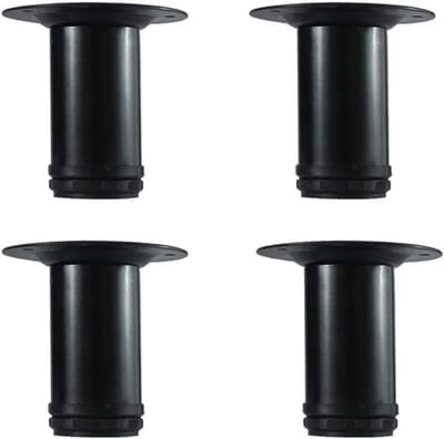 Verstelbare metalen meubelpoten 4" voor banken, stoelen, ottomans en kasten - set van 4