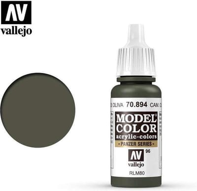 Vallejo Hobbyverf Acrylverf - 70894 Model Color Russian Camouflage Olive Green - Acryl Verf flesje - 17 ml