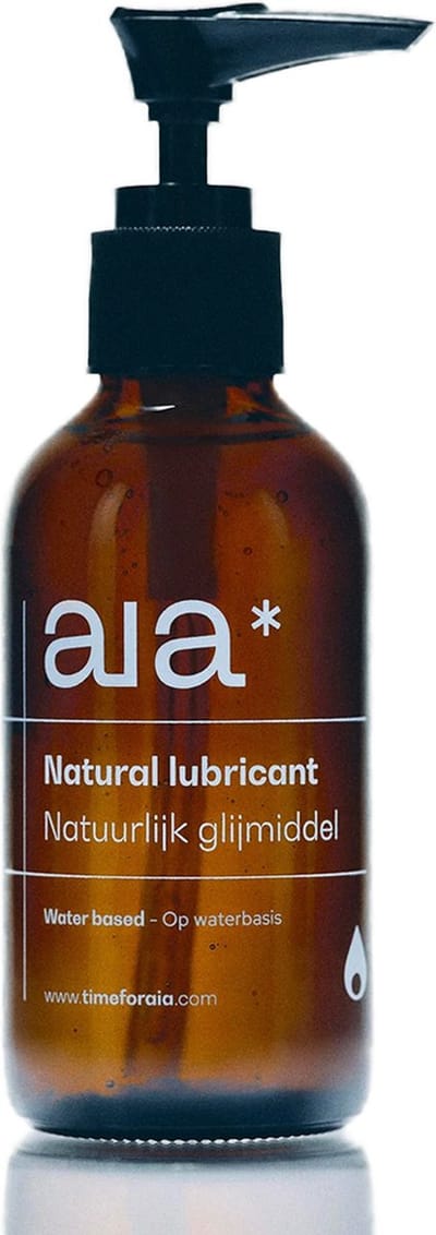 Aia* Natuurlijk Glijmiddel - 100 ml - Op waterbasis - Natural Lubricant, Lube - Gebruik voor vagina, penis, hand of anaal