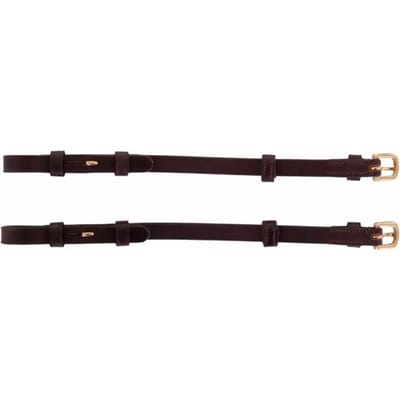 Paar blindflens staanders + ronde gesp BR Equitation